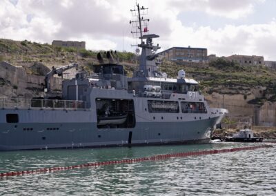Boom Operation on AFM’s new offshore patrol vessel P71